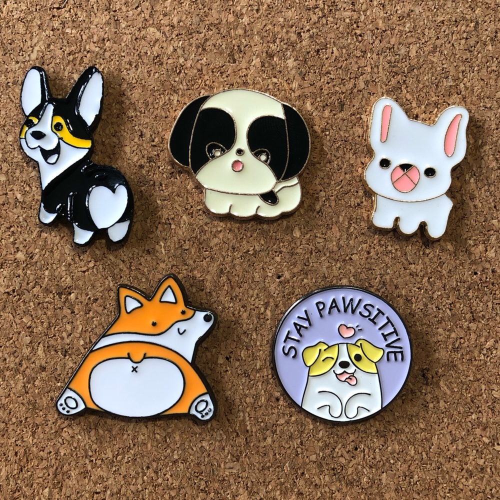 3/$40 Dog pins